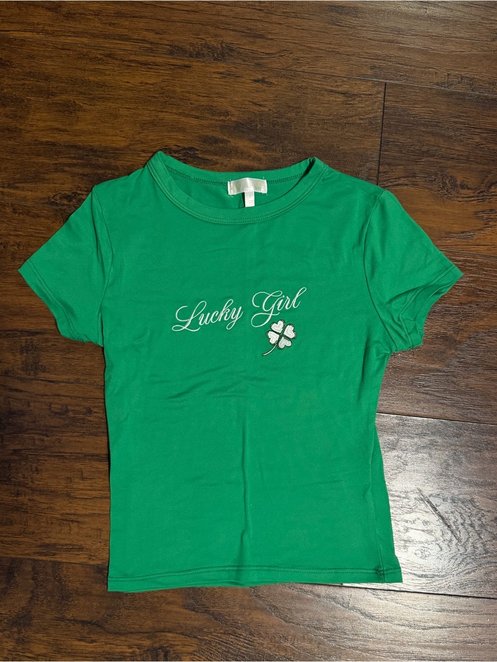 Lucky Girl Green Tee